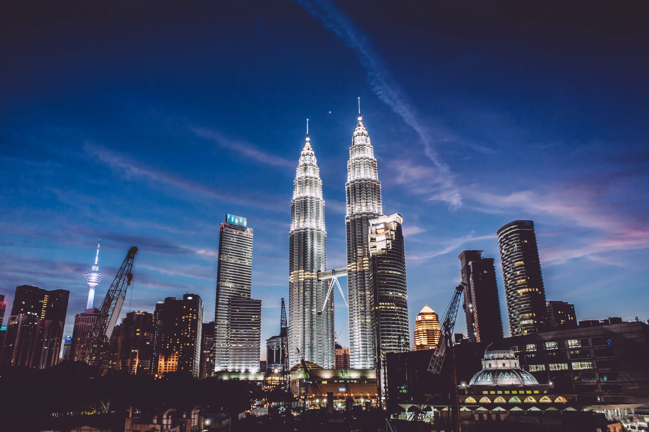 Kuala Lumpur skyline at night